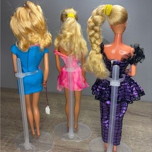 Three 1980s Barbie Dolls